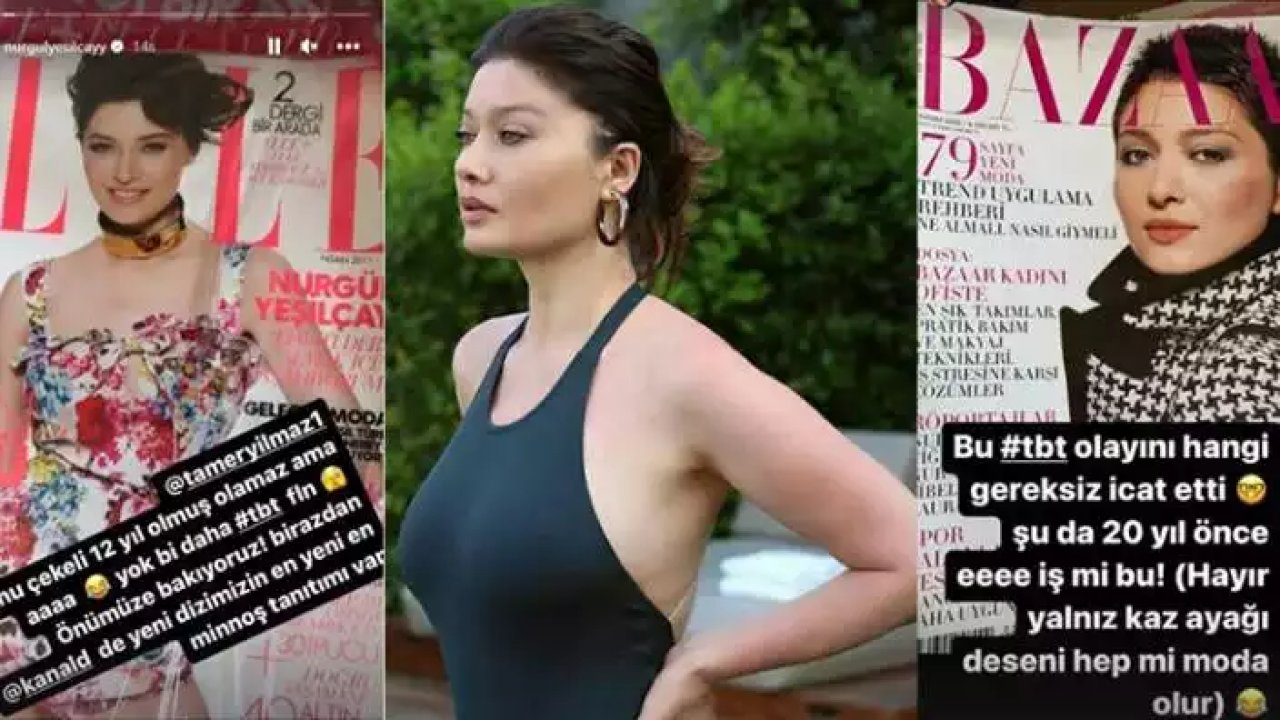 Yıllar Önce Çekilmiş Fotoğraflarını Sosyal Medyadan Paylaştı! Nurgül Yeşilçay'da Tbt Yapanlar Arasına Katıldı..