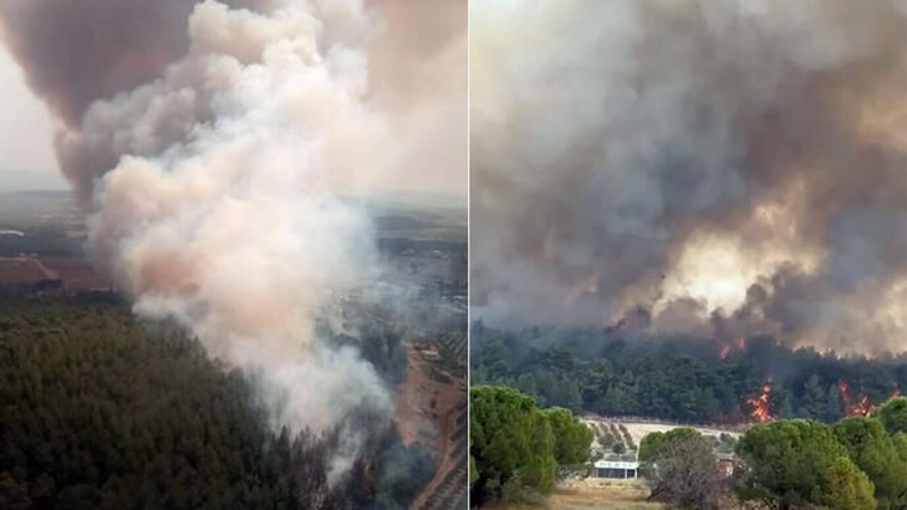 İzmir Gaziemir ilçesinde yangın