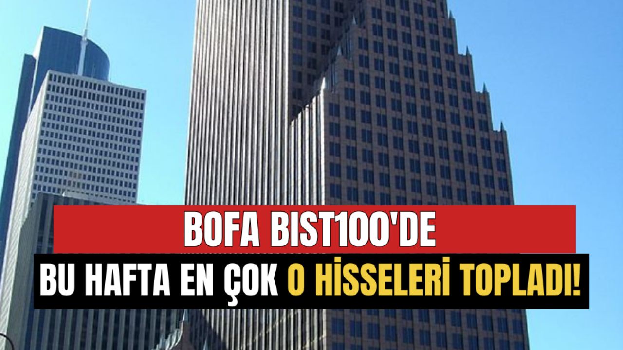 BofA, Bist100'de Bu Hafta Belli Hisseleri Yoğun Bir Şekilde Topladı