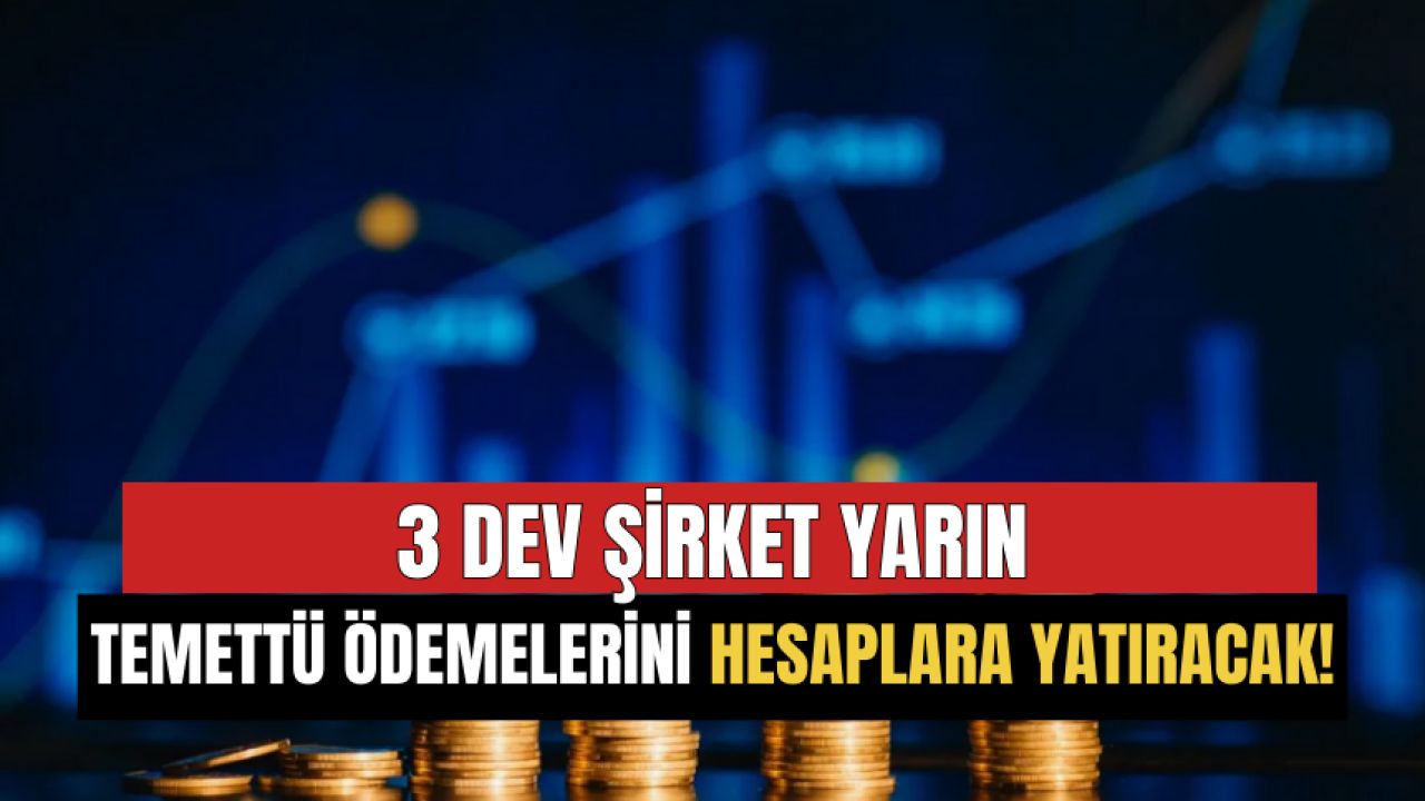 Üç dev şirket yarın temettü ödemelerini yapacak