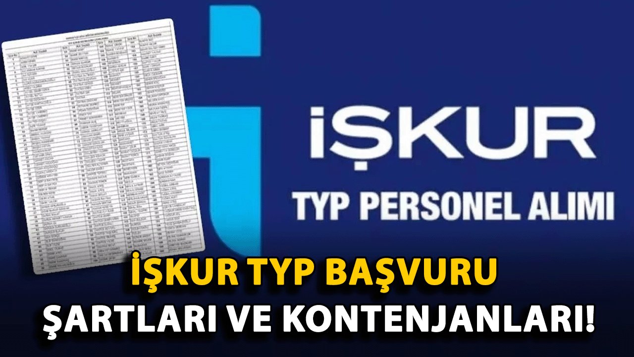 İŞKUR TYP Başvuru Şartları ve Kontenjanlar: MEB'in Yeni Alımları